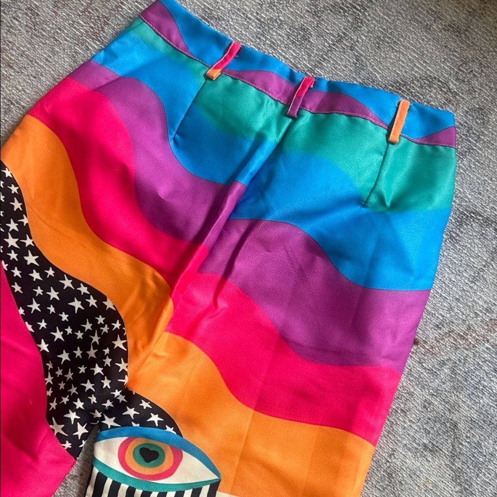 Colorful Geometric Patterned Pants - Picture 6 of 7